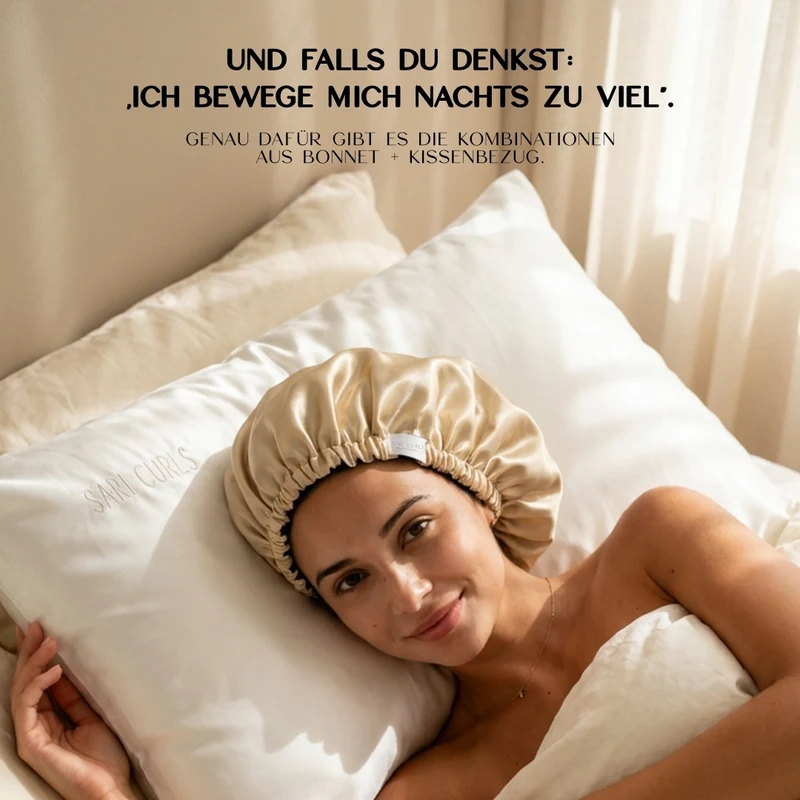 SARI CURLS | Schlaf- und Satin Box - Cream / White
