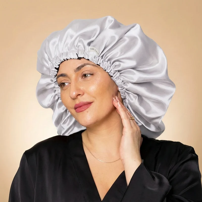SARI CURLS | Silky Satin Bonnet - Cloud