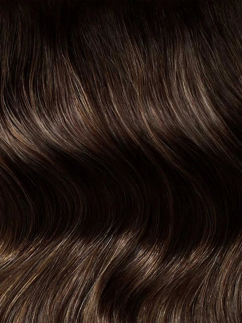 12" Dimensional Rooted Honey Espresso Thinning Hair Fill-Ins (50g)