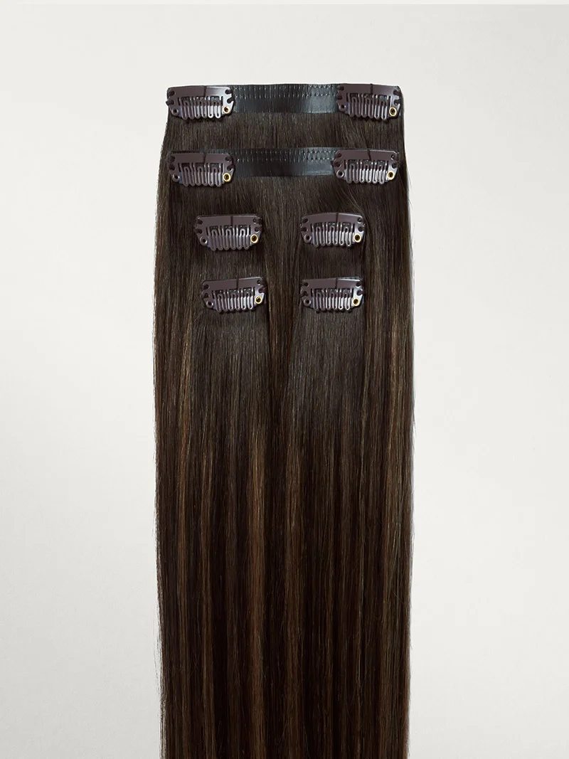 16" Dimensional Rooted Honey Espresso Thinning Hair Fill-Ins (80g)
