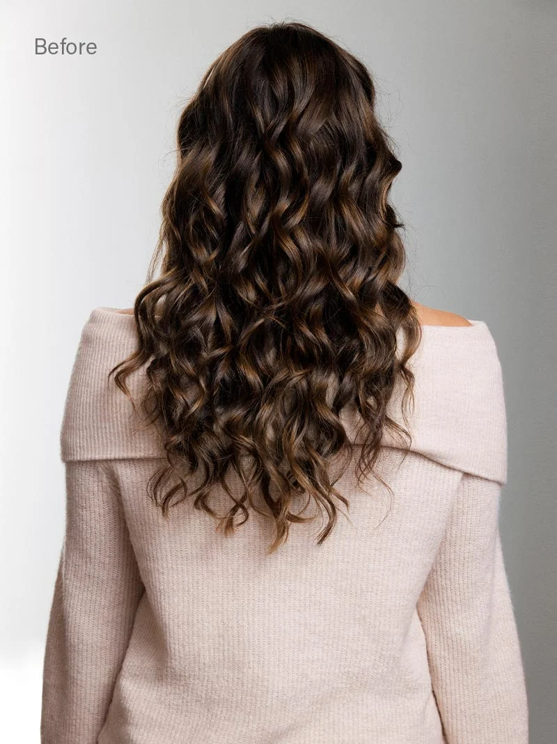 12" Dimensional Rooted Honey Espresso Thinning Hair Fill-Ins (50g)