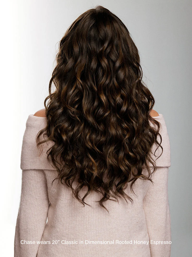 12" Dimensional Rooted Honey Espresso Thinning Hair Fill-Ins (50g)