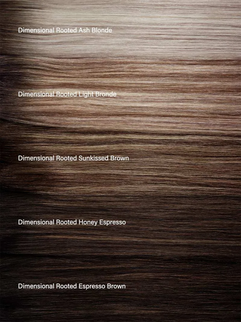 12" Dimensional Rooted Light Bronde Thinning Hair Fill-Ins (50g)