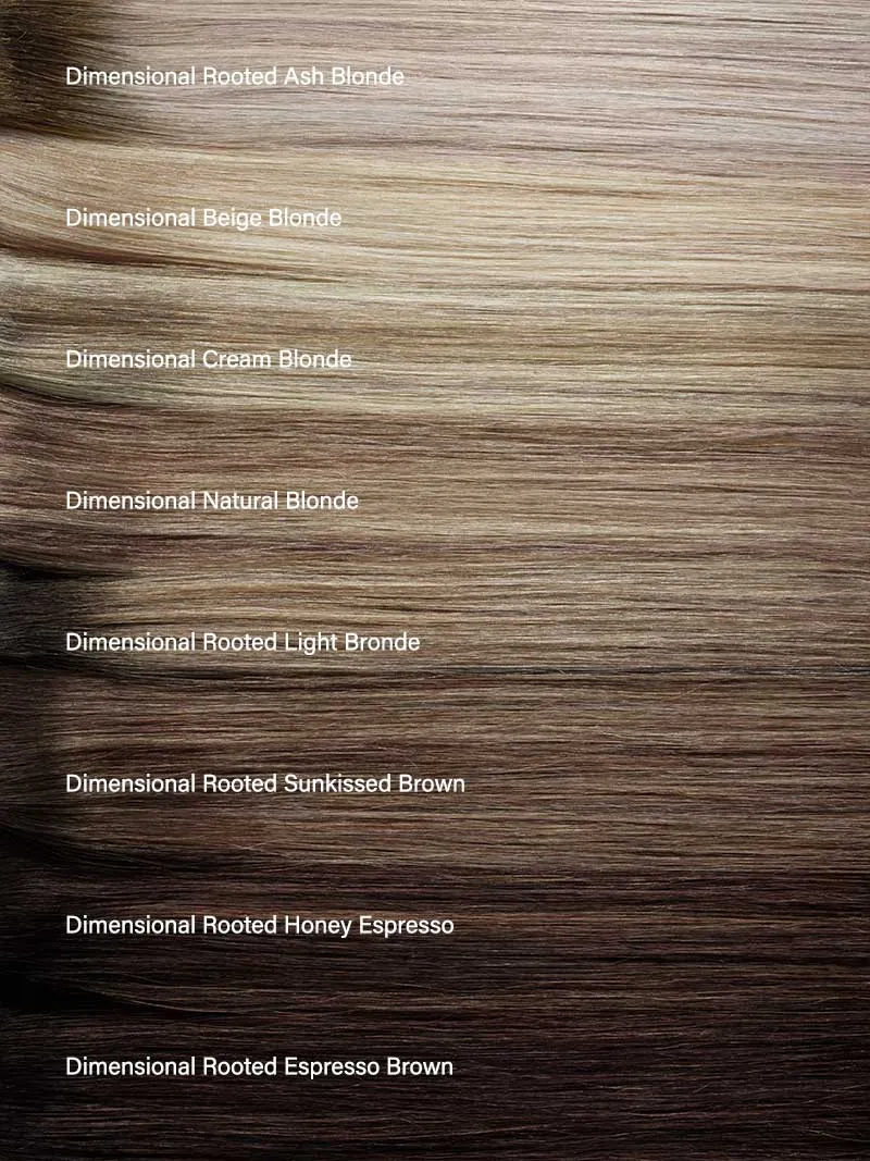 12" Dimensional Rooted Light Bronde Thinning Hair Fill-Ins (50g)