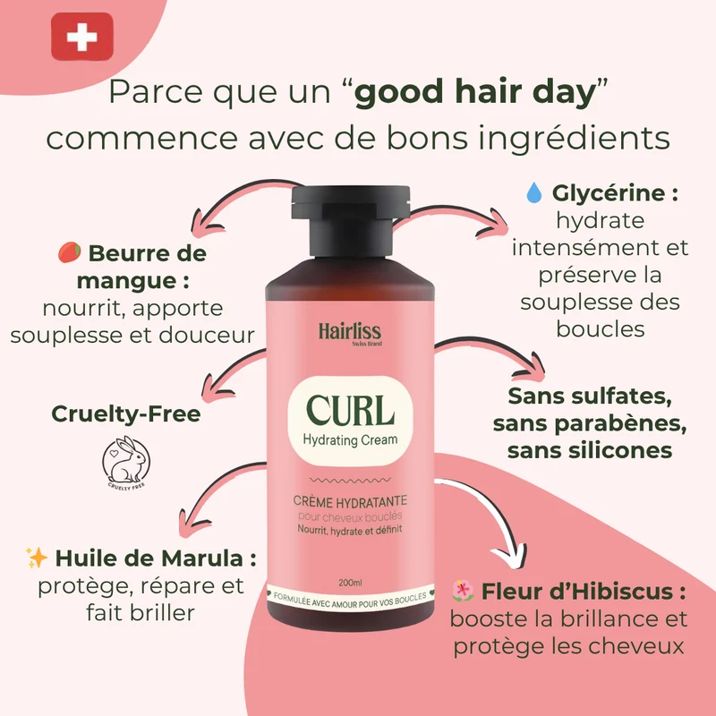 Routine CURL cheveux bouclés 4 produits 200ml