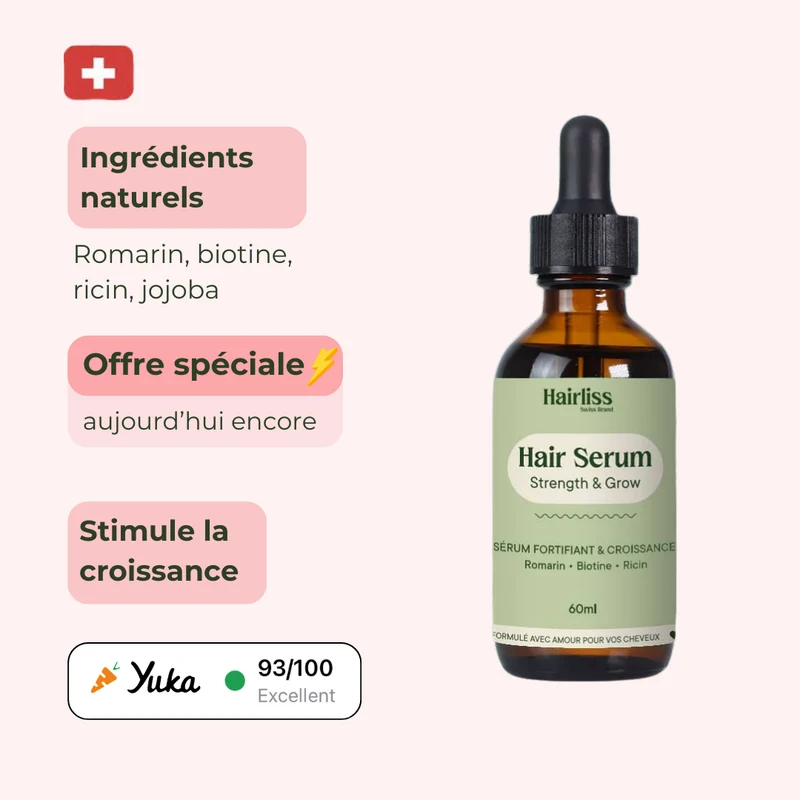 Sérum fortifiant et croissance cheveux bouclés 60ml