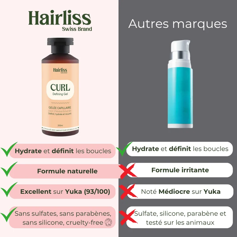 Gelée Capillaire Cheveux bouclés 200ml
