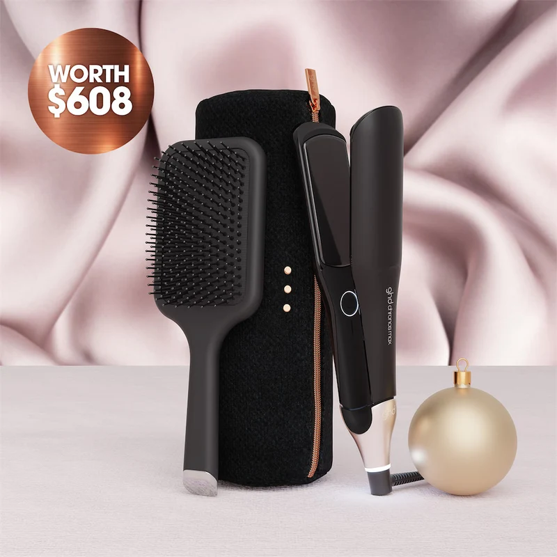 Chronos Max Hair Straightener Black Gift Set