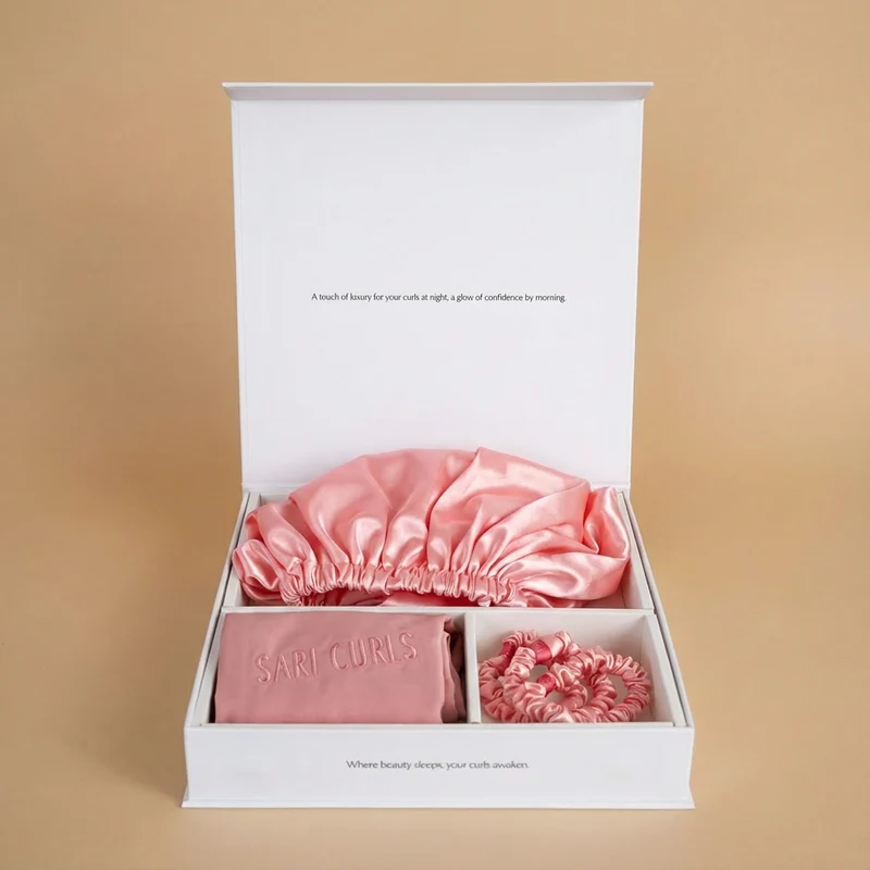 SARI CURLS | Schlaf- und Satin Box - Pink