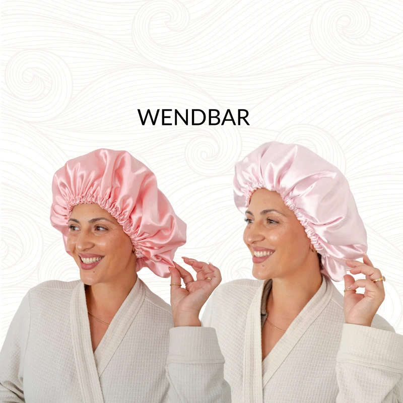 SARI CURLS | Silky Satin Bonnet - Double Pink