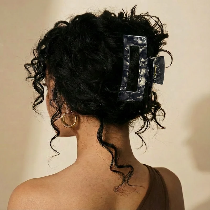 SARI CURLS | Haarklammer Onyx - XL