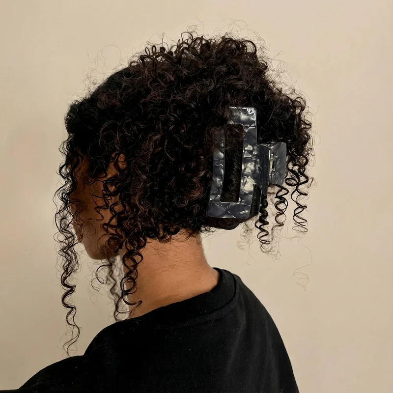 SARI CURLS | Haarklammer Onyx - XL