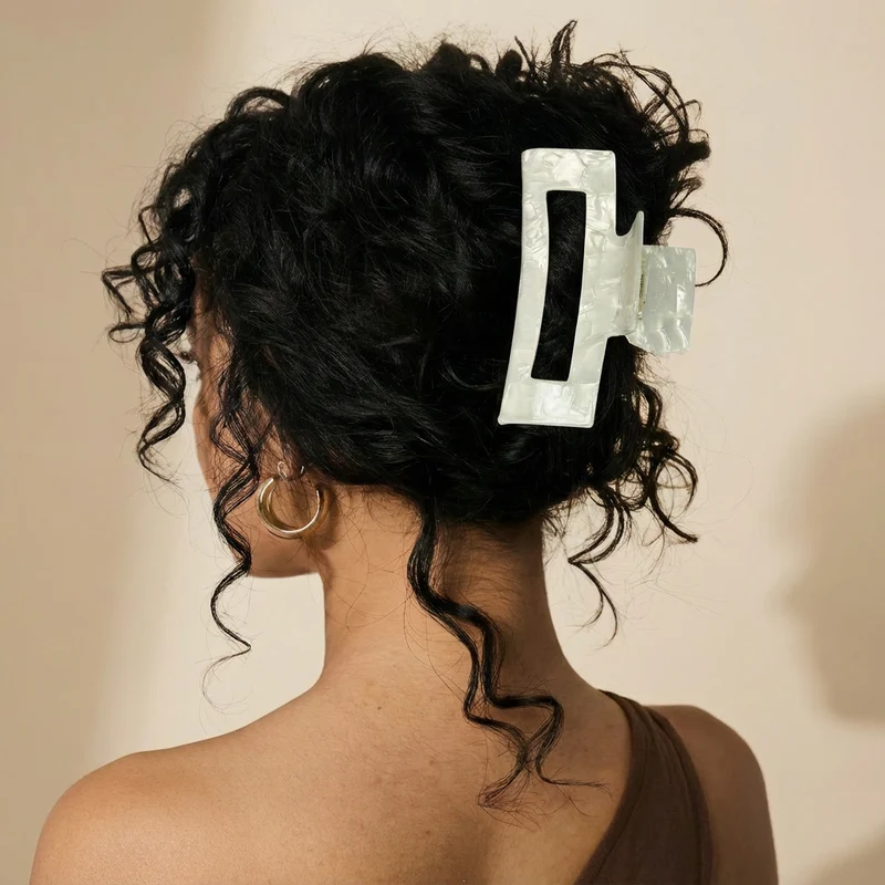SARI CURLS | Haarklammer Ivory - XL