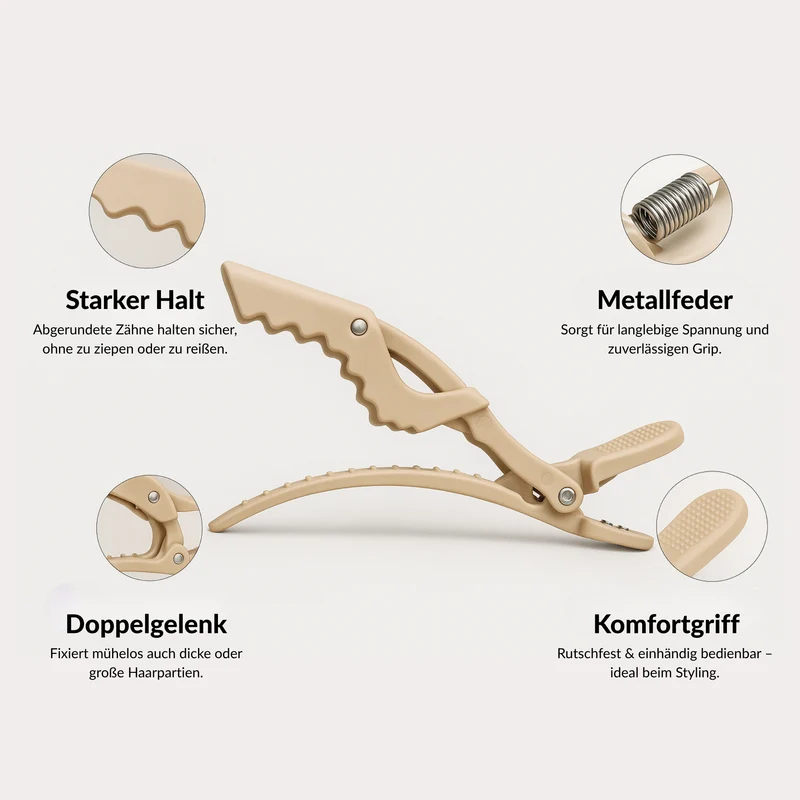 SARI CURLS | Crocodile Curl Clips