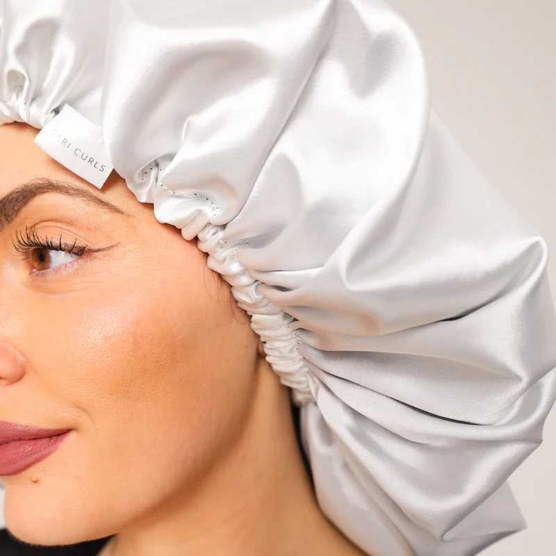 SARI CURLS | Schlaf- und Satin Box - Cloud/Onyx