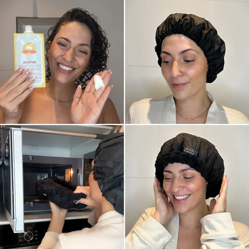 SARI CURLS | Flaxseed Heat Cap - L