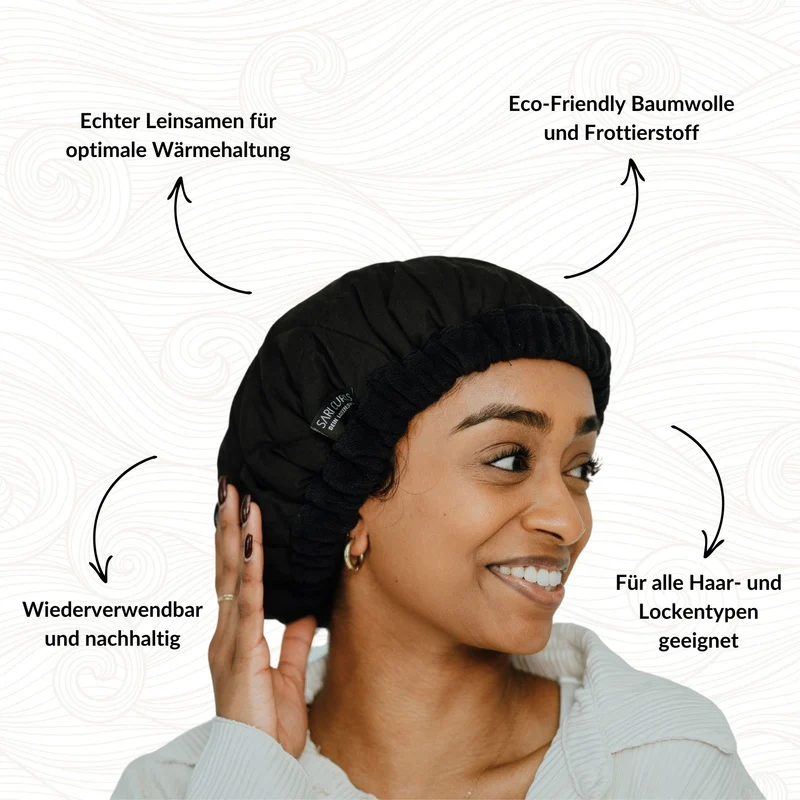 SARI CURLS | Flaxseed Heat Cap - L
