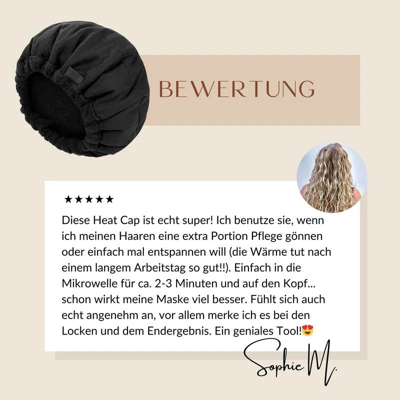 SARI CURLS | Flaxseed Heat Cap - L