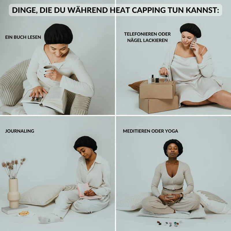SARI CURLS | Flaxseed Heat Cap - L