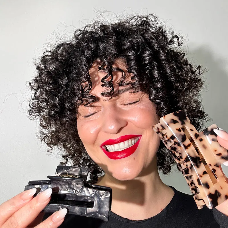 SARI CURLS | Haarklammer Onyx - M