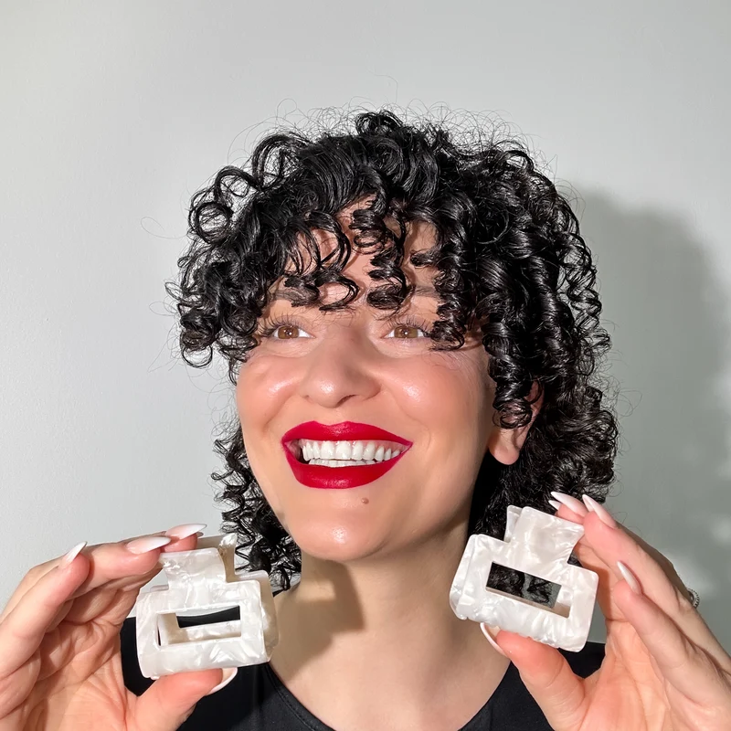 SARI CURLS | Haarklammer Ivory - S