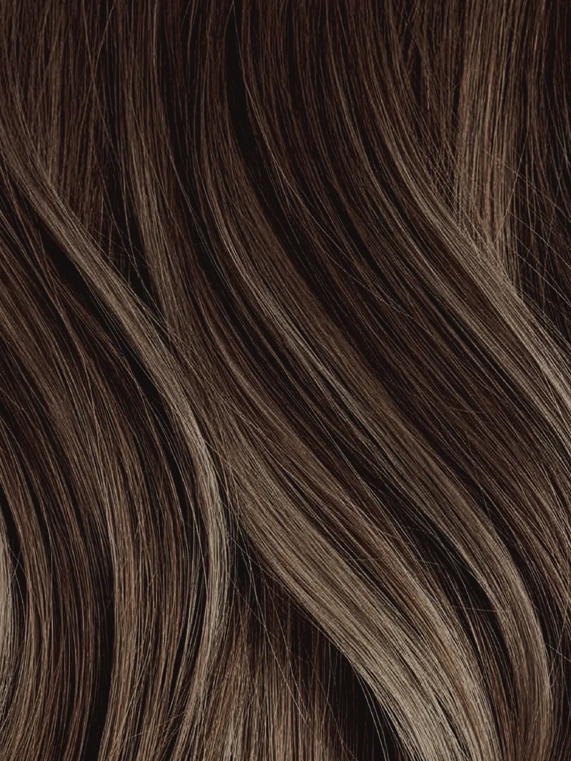 18" Espresso Brown Balayage Effortless Tape-Ins The Total Transformation Kit (135g)