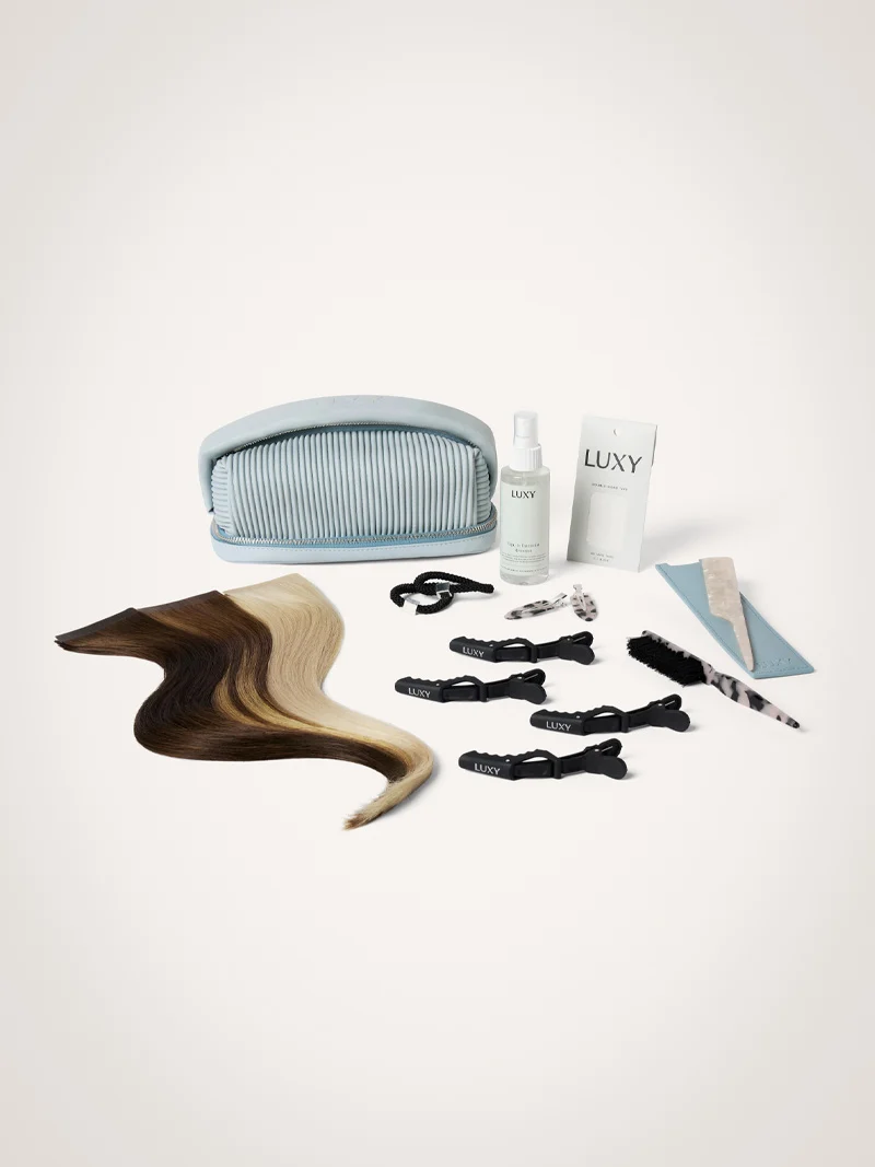 18" Ash Brown Balayage Effortless Tape-Ins The Total Transformation Kit (135g)