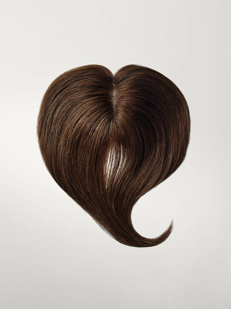 16” Chocolate Brown Seamless & Clip-In Curtain Bangs Bundle (177g)