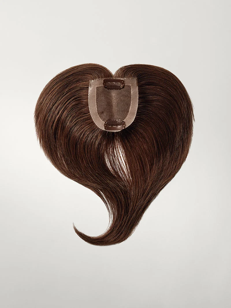 16” Chocolate Brown Seamless & Clip-In Curtain Bangs Bundle (177g)