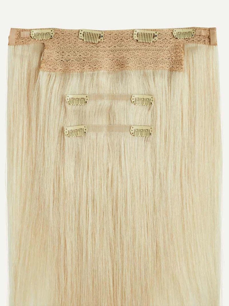 12" Platinum Blonde Halo® Hair Extensions (150g)