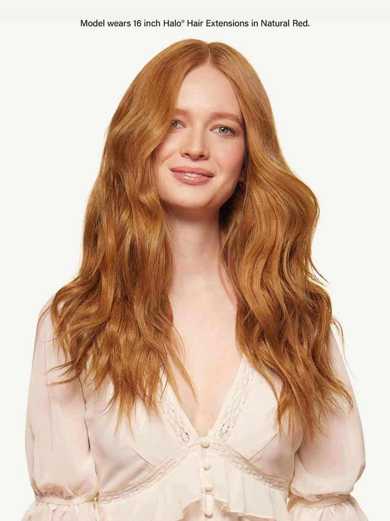 12" Natural Red Halo® Hair Extensions (150g)