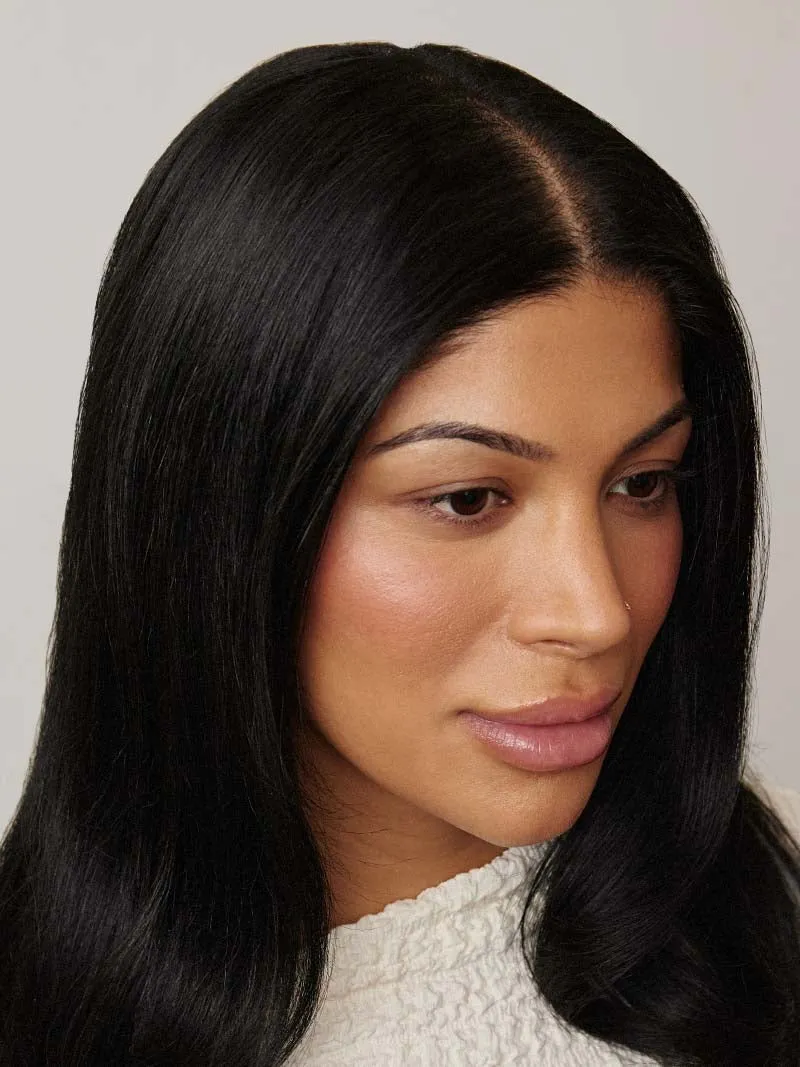 12" Jet Black Scalp Hair Fill-Ins (30g)