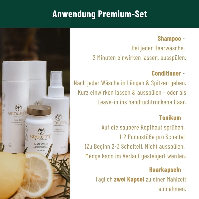 Growfine Haartherapie© Premium-Set (Innen & Außen)