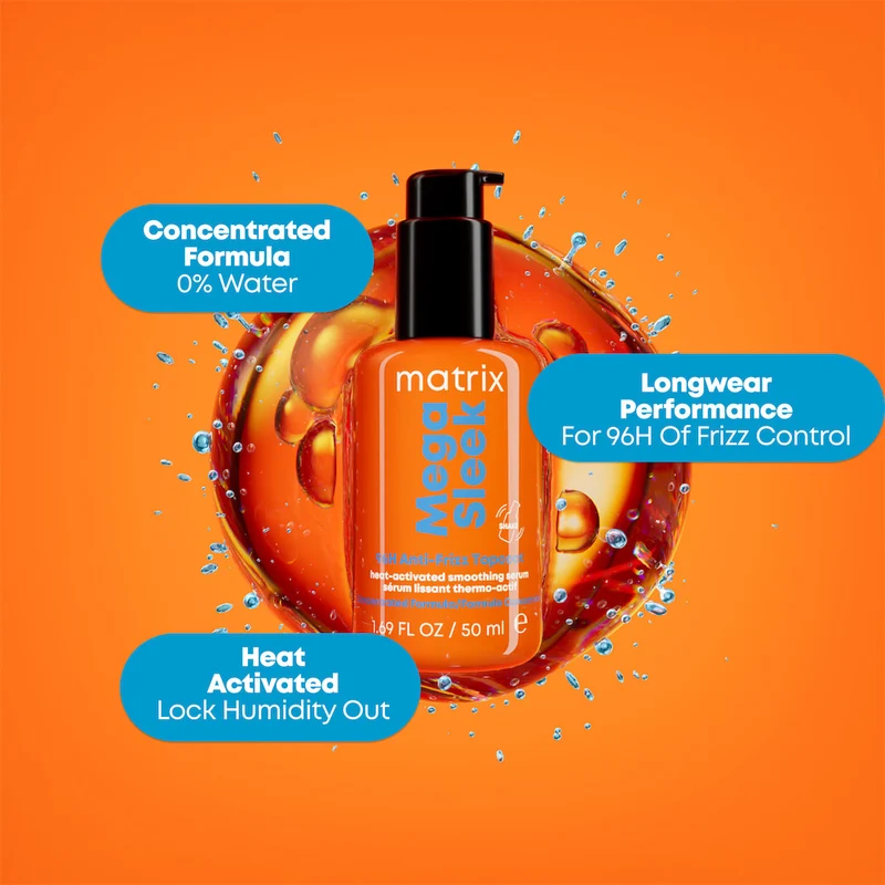 Mega Sleek 96H Anti Frizz Topcoat Oil 50ml