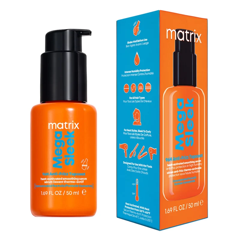 Mega Sleek 96H Anti Frizz Topcoat Oil 50ml
