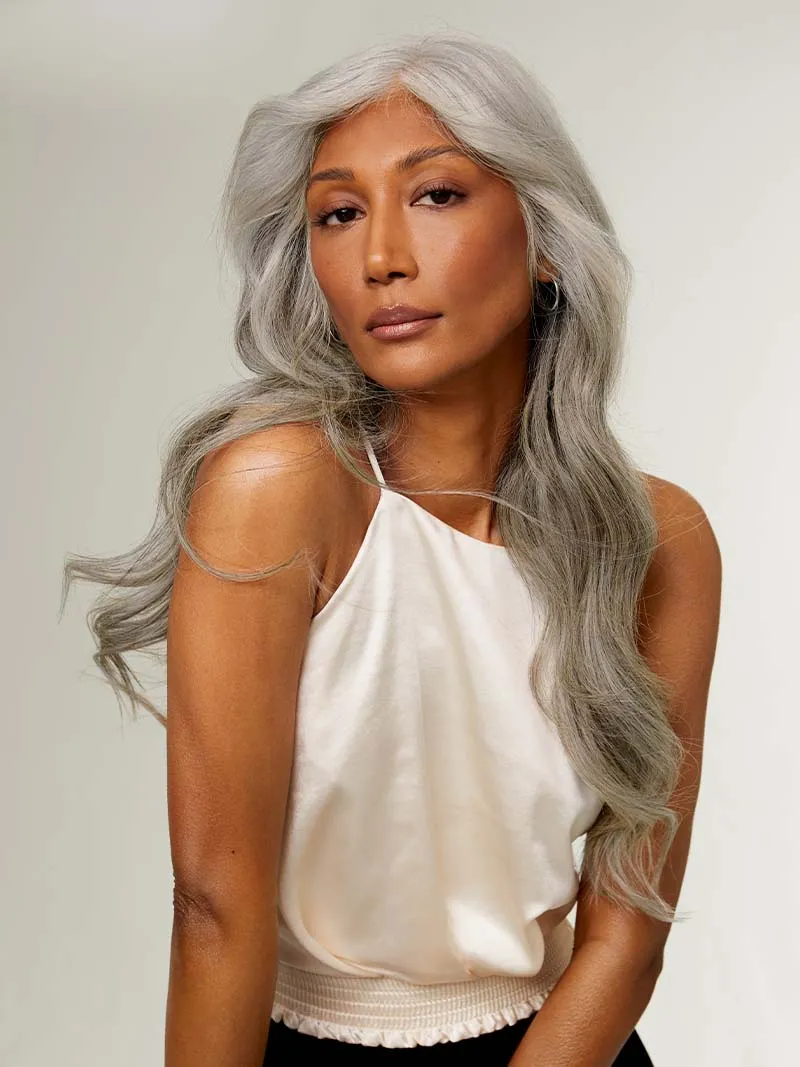 20" Light Gray Halo® Hair Extensions (180g)