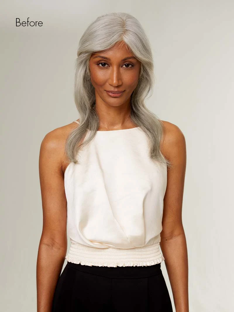 20" Light Gray Halo® Hair Extensions (180g)