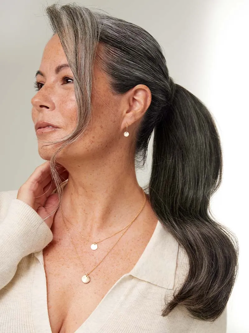 16" Dark Gray Ponytail Extension (100g)