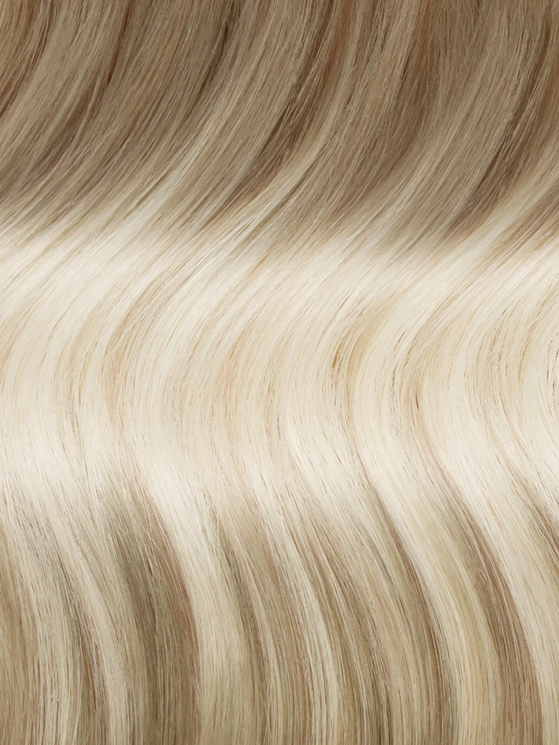16" Classic Dimensional Buttery Champagne Blonde Root Melt Clip-Ins (160g)