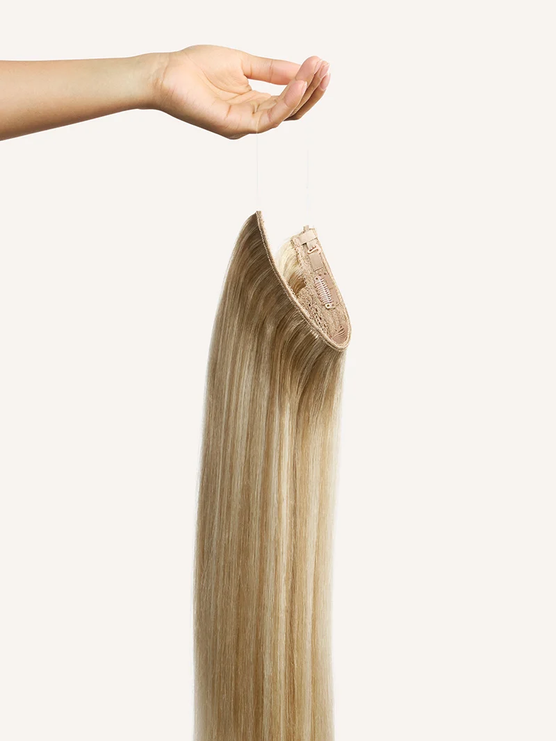 20" Dimensional Caramel Honey Blonde Root Melt Halo® Hair Extensions (180g)