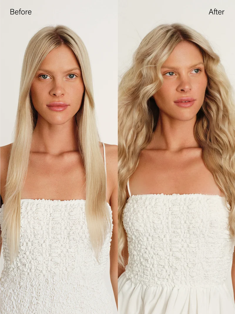 16" Dimensional Rooted Platinum Pearl Blonde Thinning Hair Fill-Ins (80g)