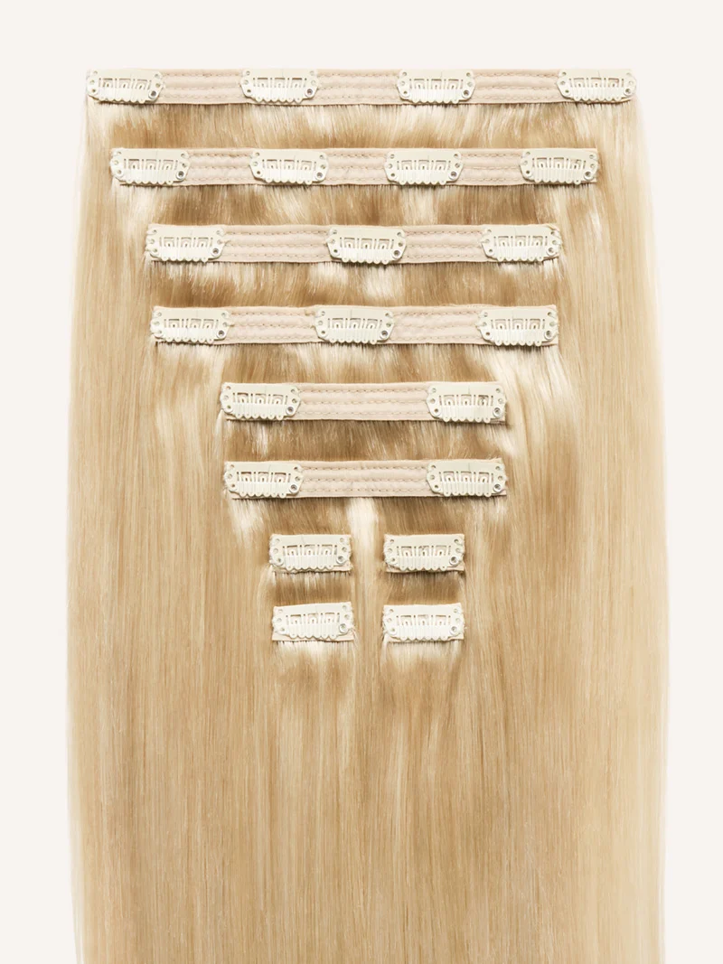 20" Classic Dimensional Light Golden Blonde Root Melt Clip-Ins (220g)