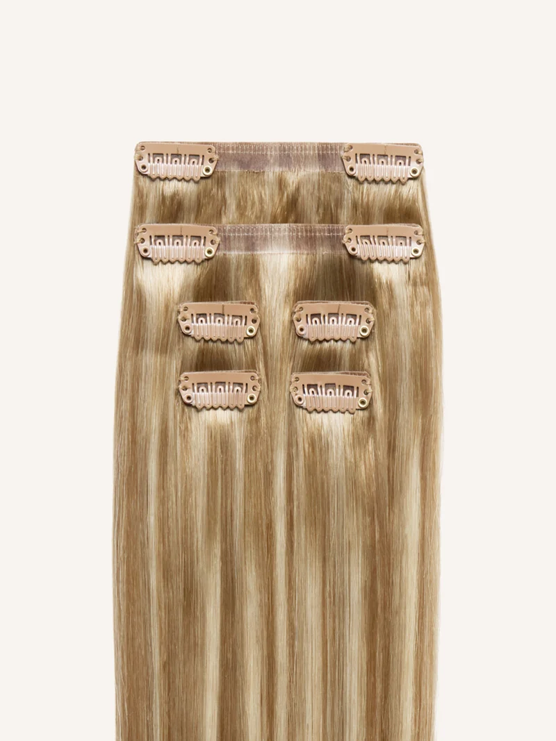 16" Dimensional Caramel Honey Blonde Root Melt Thinning Hair Fill-Ins (80g)