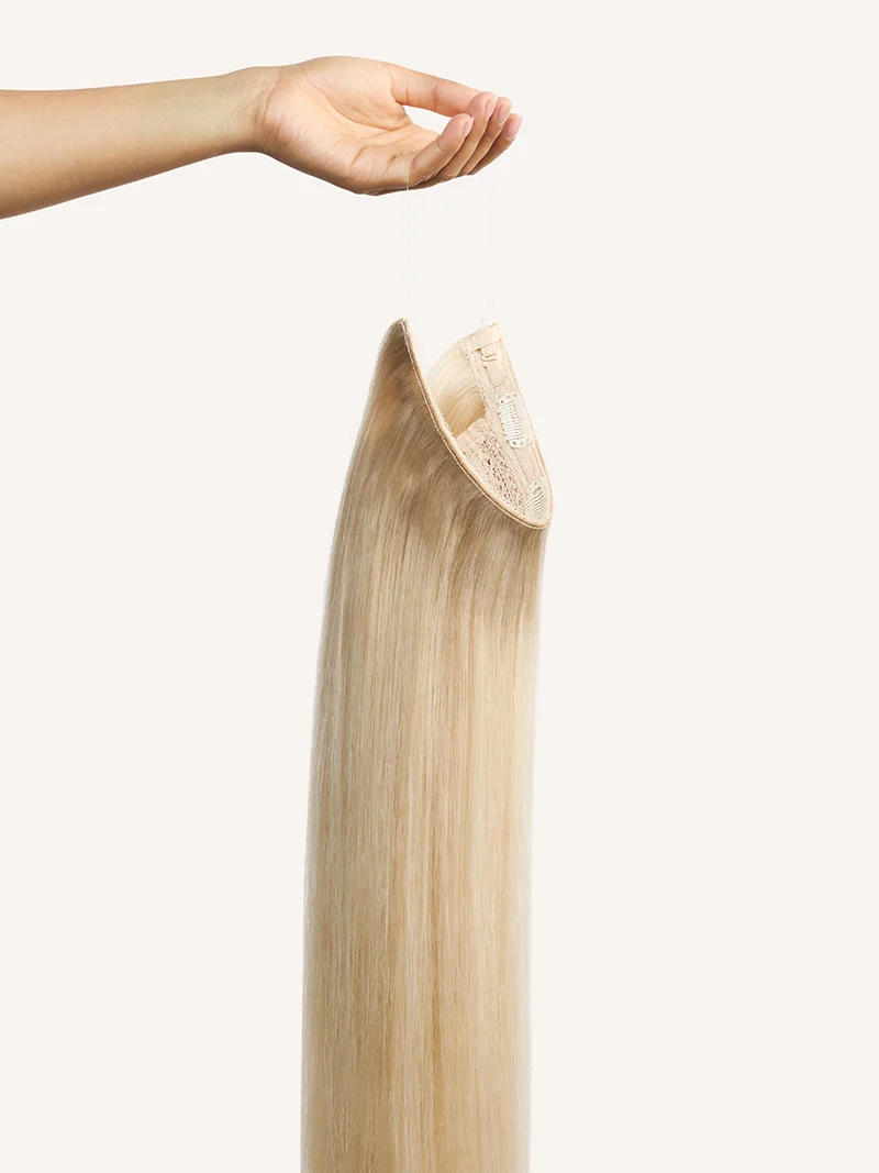 20" Dimensional Light Golden Blonde Root Melt Halo® Hair Extensions (180g)