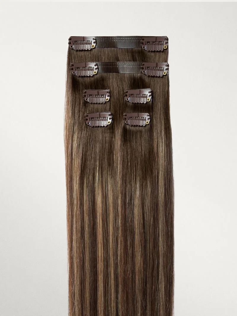 20" Dimensional Rooted Sunkissed Brown Thinning Hair Fill-Ins (95g)