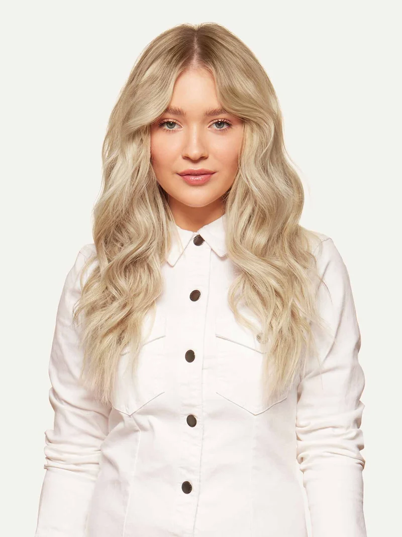16" Seamless Dimensional Beige Blonde Clip-Ins (160g)