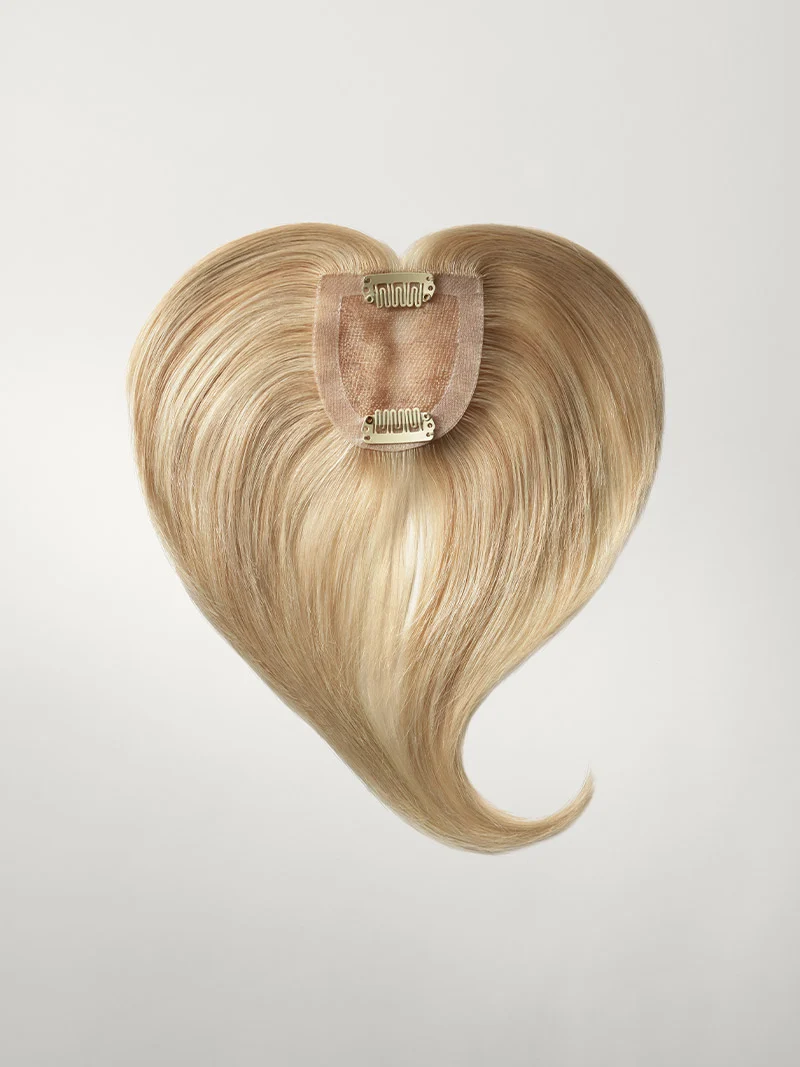 12” Dimensional Beige Blonde Seamless & Clip-In Curtain Bangs Bundle (167g)