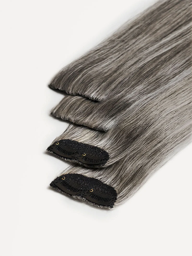 12" Light Gray Scalp Hair Fill-Ins (30g)