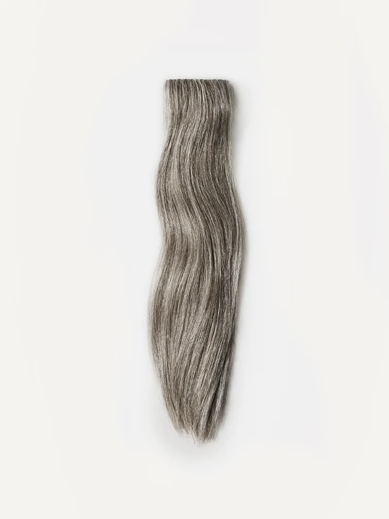 12" Light Gray Scalp Hair Fill-Ins (30g)