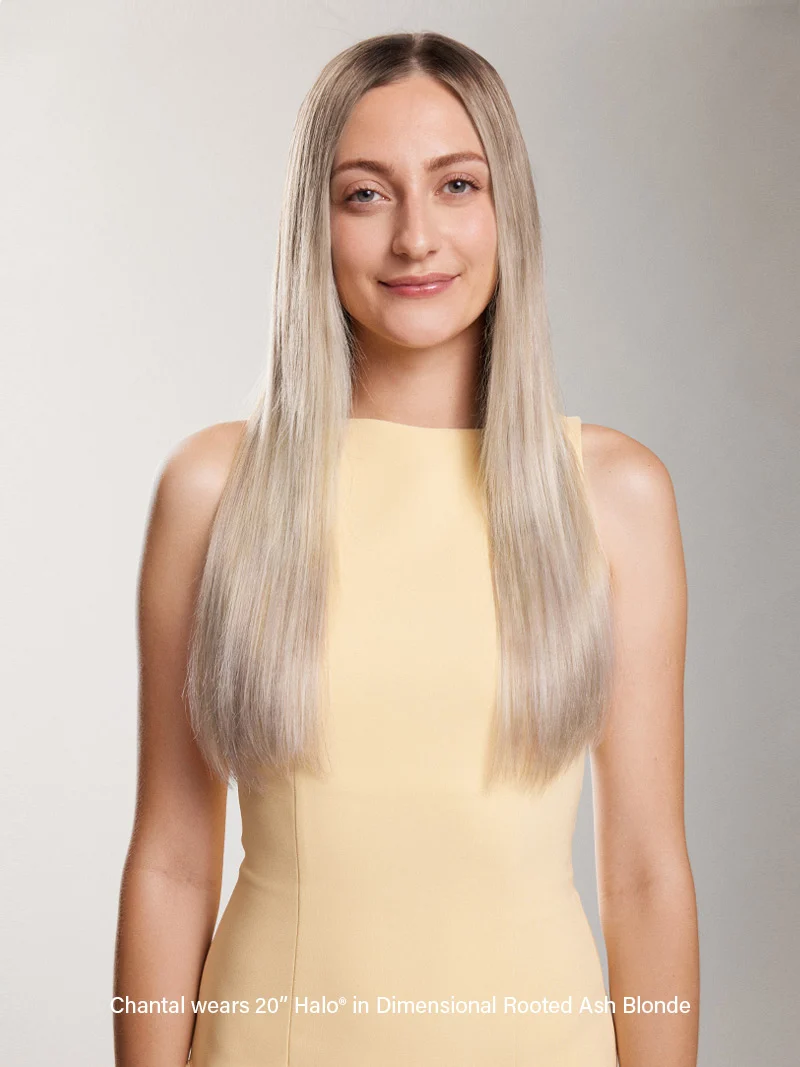 20" Classic Clip-Ins Dimensional Rooted Ash Blonde (160g)